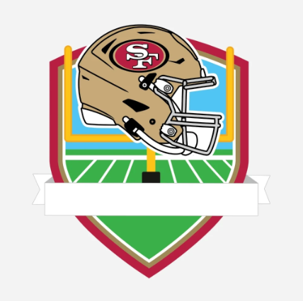 San Francisco 49ers Personalized Shield Ornament