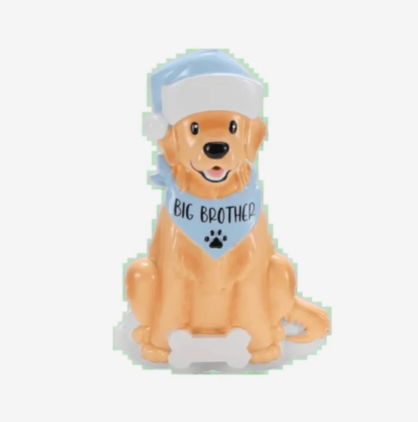Promoted To Big Brother Dog Personalized Ornamant