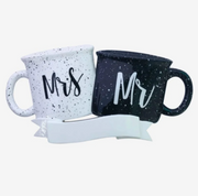 Mr & Mrs Mugs Assortment Personalized Ornament