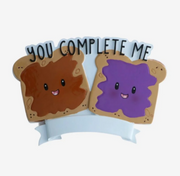 PB&J You Complete Me Personalized Christmas Ornament