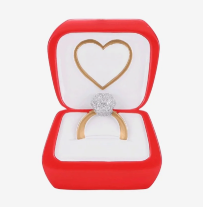 Wedding Ring Personalized Christmas Ornament