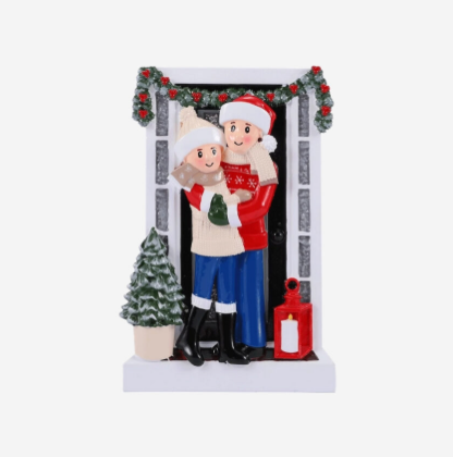 Farm House Couple Personalized Ornament
