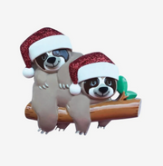 Sloth Couple Personalized Ornament