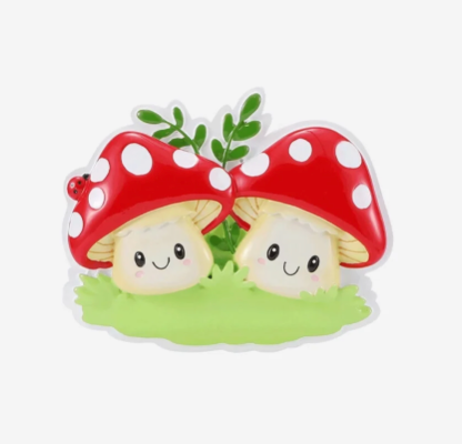 Mushroom Couple Personalized Ornament