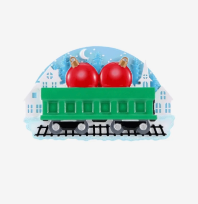 Train Christmas Balls (Family of 2)