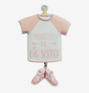 “Promoted to Big Sister” Big Sister Personalized Ornament