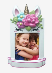 Unicorn Picture Frame Personalized Ornament