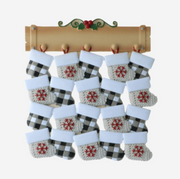 Mantle with Up to 20 Stockings Personalized Ornaments