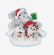 Mushroom (Family of 3) Personalized Ornament