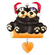 Black Bear Family - Couple  Ornament
