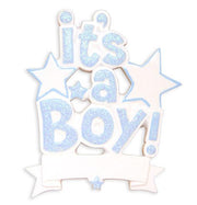 It's a Boy (Blue) Personalized Christmas Ornament