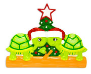 Turtle Couple Personalized Christmas Ornament