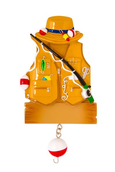 Fishing Personalized Christmas Ornament