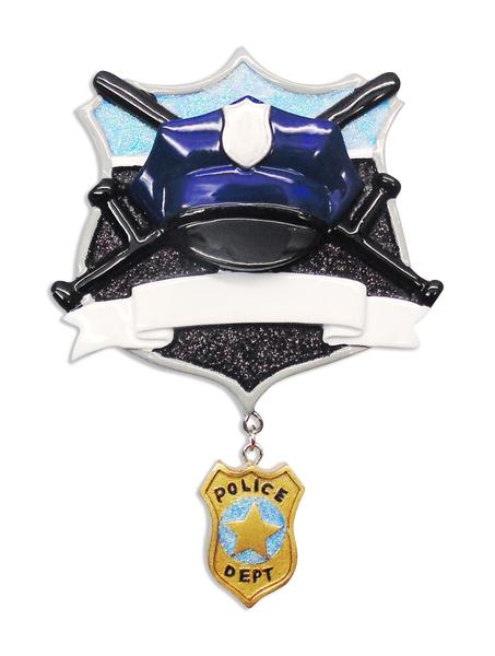 Policeman Personalized Christmas Ornament