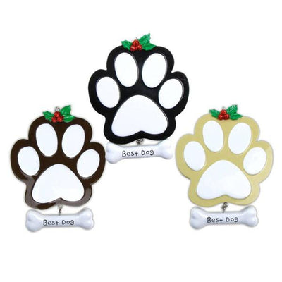 Dog Paw Ornament