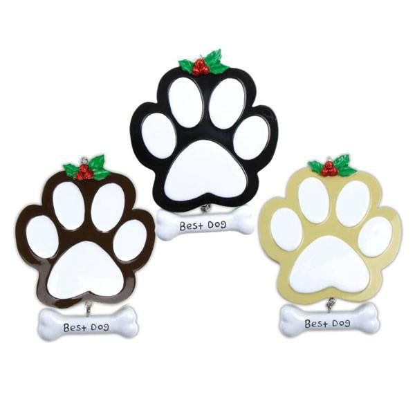 Dog Paw Ornament