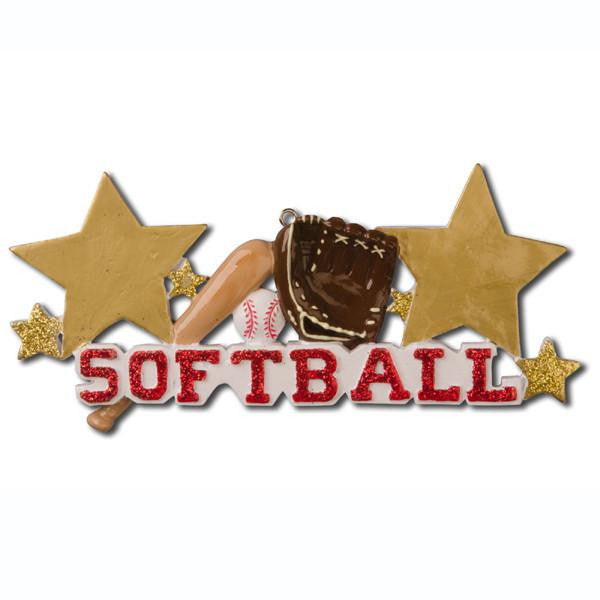 Softball Ornament