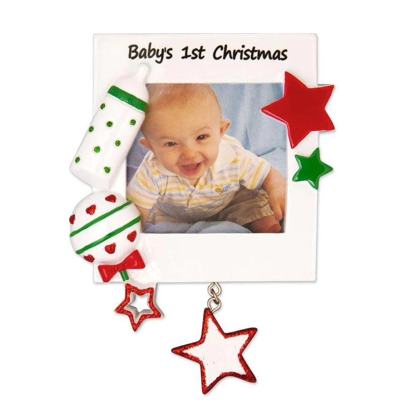 Christmas Baby Frame (Red & Green)